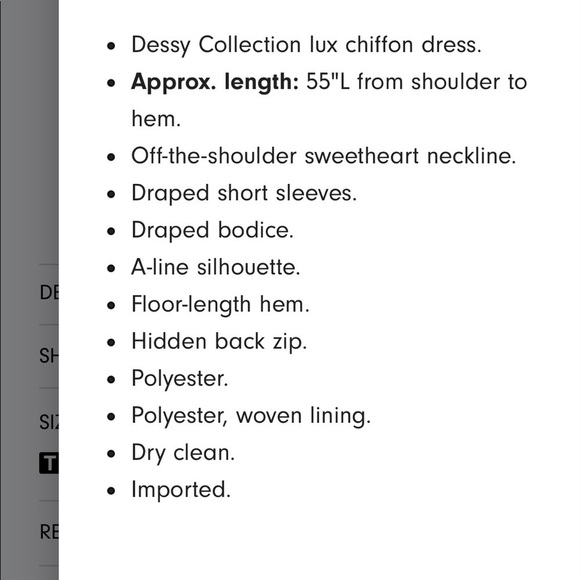 Dessy Collection Dress 2970 Chiffon Sweetheart Maxi Bridesmaid Dress - Picture 5 of 14